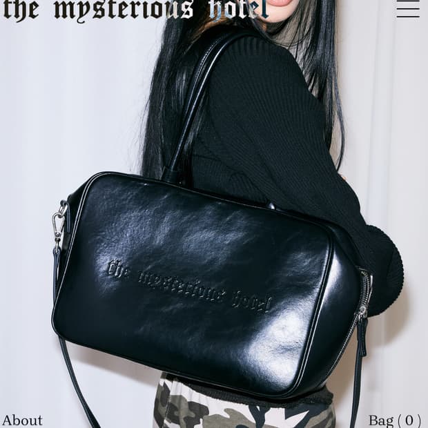 [새]더미스테리어스호텔 소가죽스퀘어백