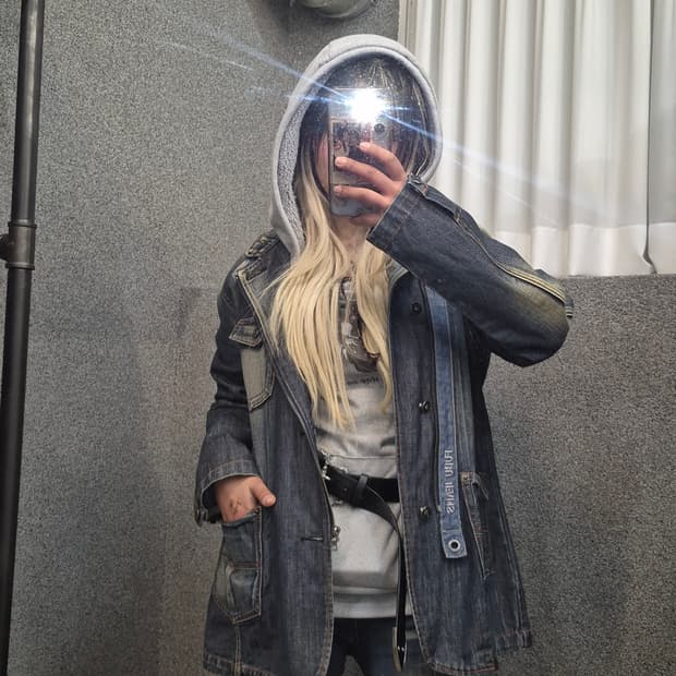 FUBU DETAIL DENIM JACKET 