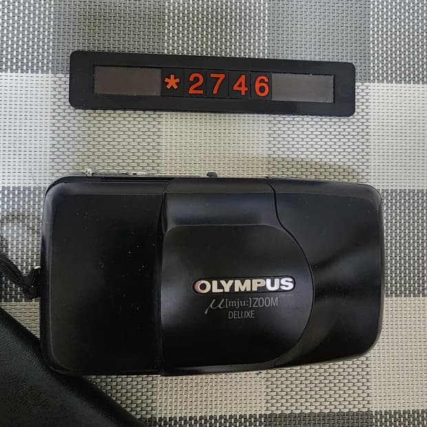 올림푸스 뮤 줌 디럭스 블랙바디 필름카메라 파우치포함