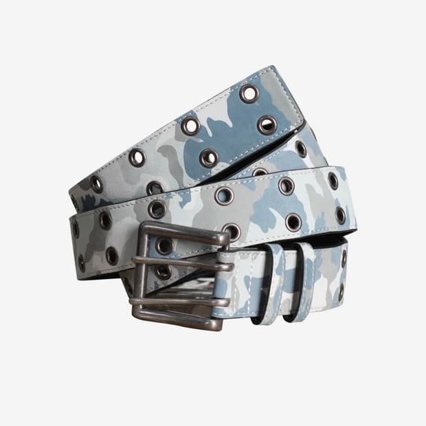 포스센스티브 FST EYELET LEATHER BELT WH LONG