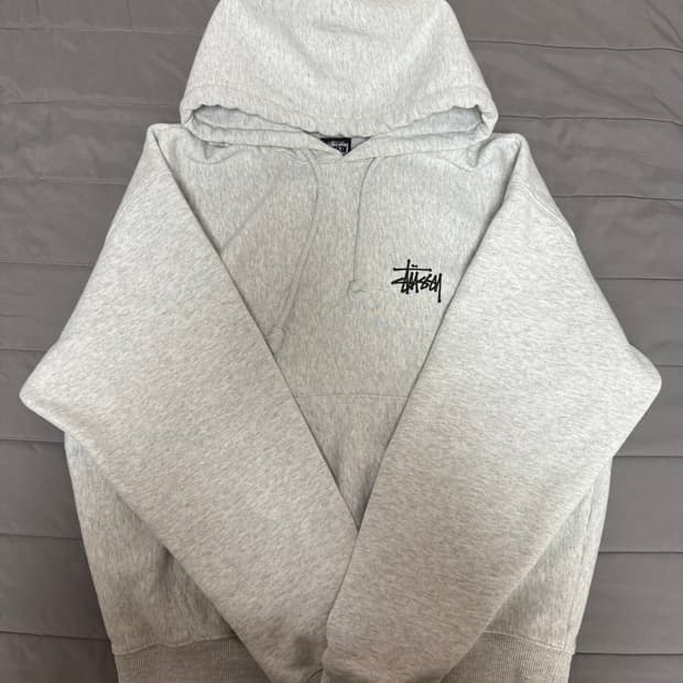 스투시 애쉬헤더 후드티 s