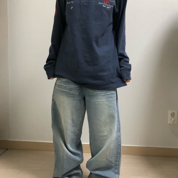 홍대에서 산 데님 바지 