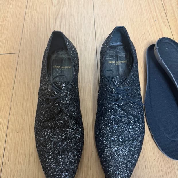 생로랑 호퍼 더비 글리터 블랙(41반사이즈)