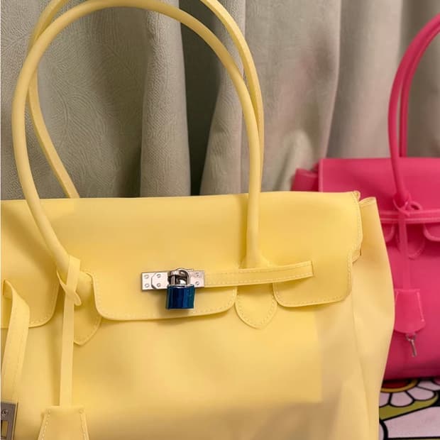 젤리버킨백/jelly firkin bag (yellow)