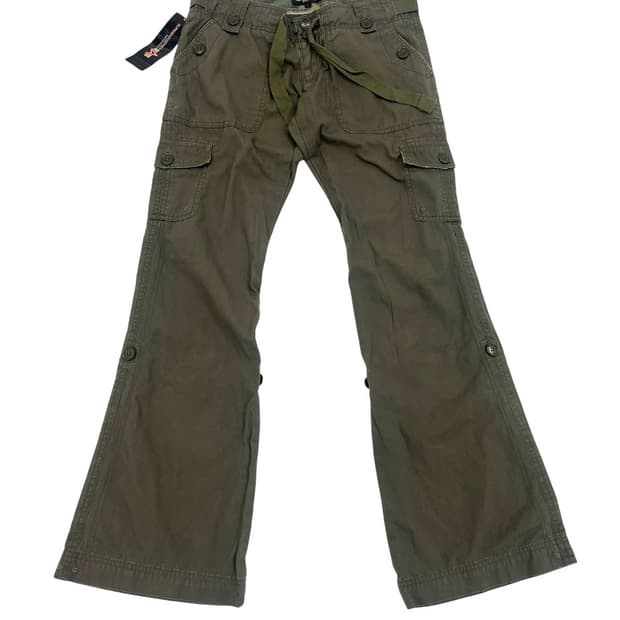 (데드스탁) 90s 알파인더스트리 로우라이즈 카고 플레어 팬츠