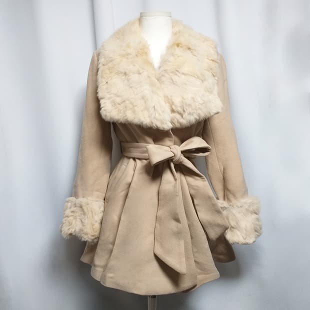 빈티지 퍼 코트원피스 라떼히메갸루 캐캐체 핀터깔 모리걸 페어리 로리타펑크