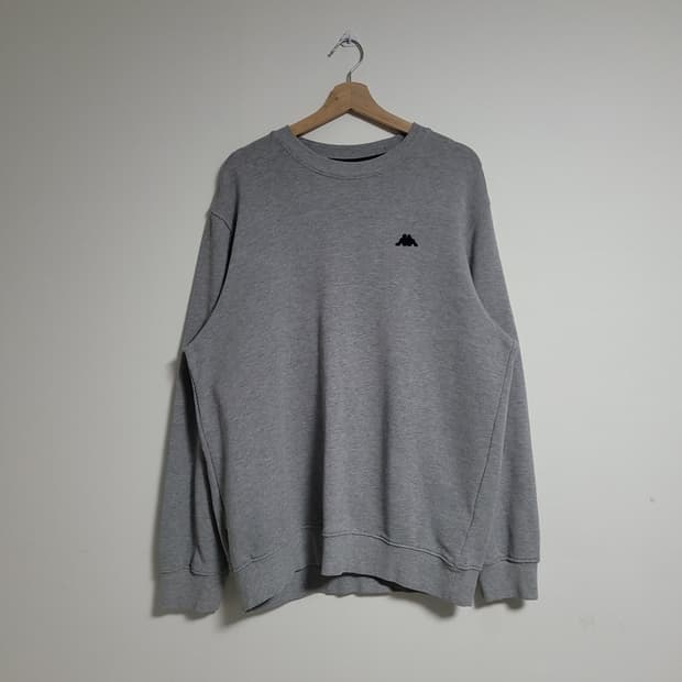 (2XL) Kappa 카파 그레이 맨투맨 티셔츠