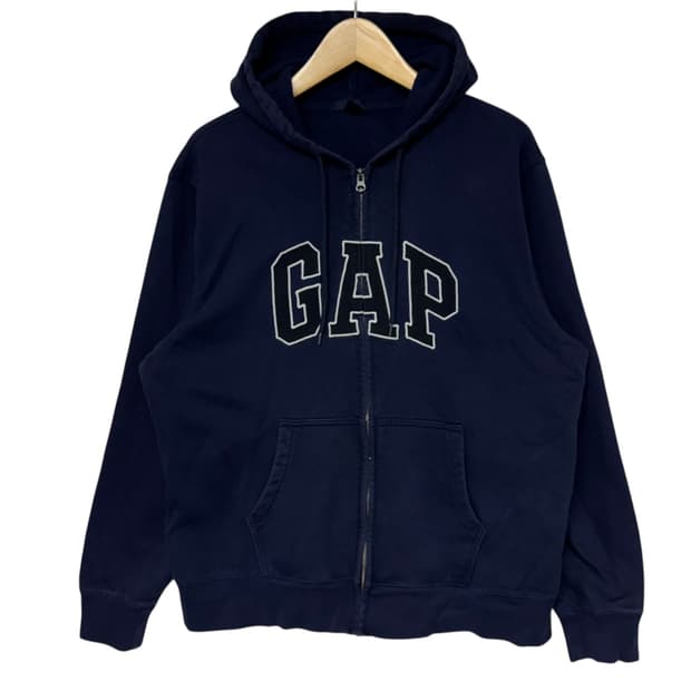 갭 로고 후드집업