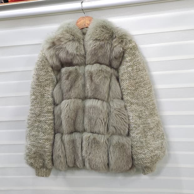 JAPAN 빈티지 폭스퍼 집업자켓- 우먼M정도