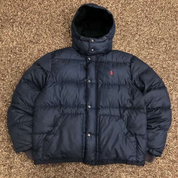 폴로 랄프로렌 네이비 다운 푸퍼 패딩