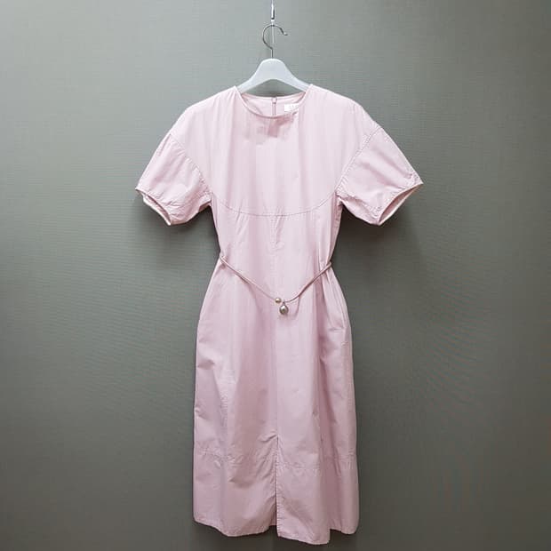 한섬 SJSJ 2021 벨트 포인트 반팔 원피스 76-90-155사이즈