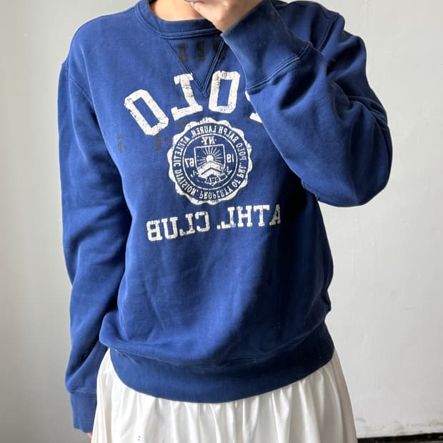 [L] 폴로 블루 맨투맨