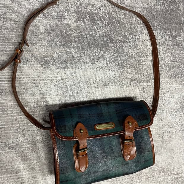 90s vtg Polo Ralph Lauren 블랙워치 크로스