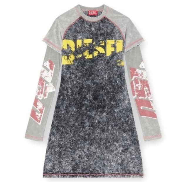 전종서, 아이브 리즈 착용 디젤 레이어드 미니 원피스 판매