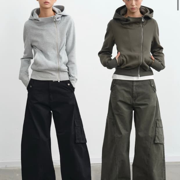 Liny Liberty 카키후드집업