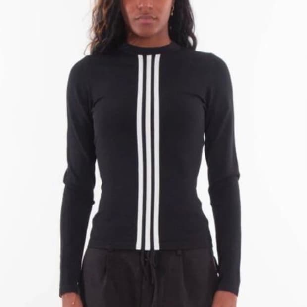 Y-3 블랙 롱슬리브 니트 블랙 S