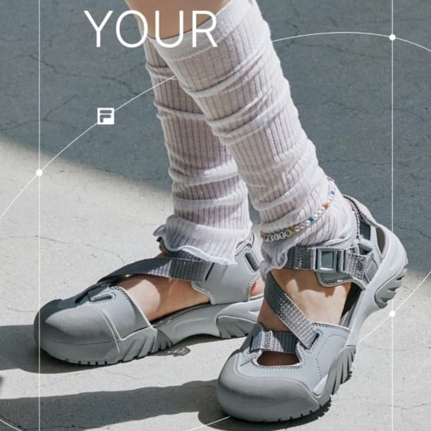 fila 휠라 페이토 샌들 그레이 250