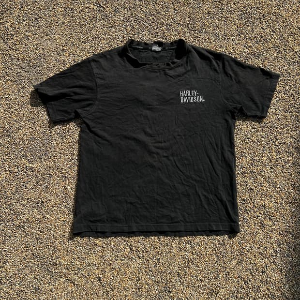 할리데이비슨(Harley-Davidson) 스펠로고 빈티지 반팔티