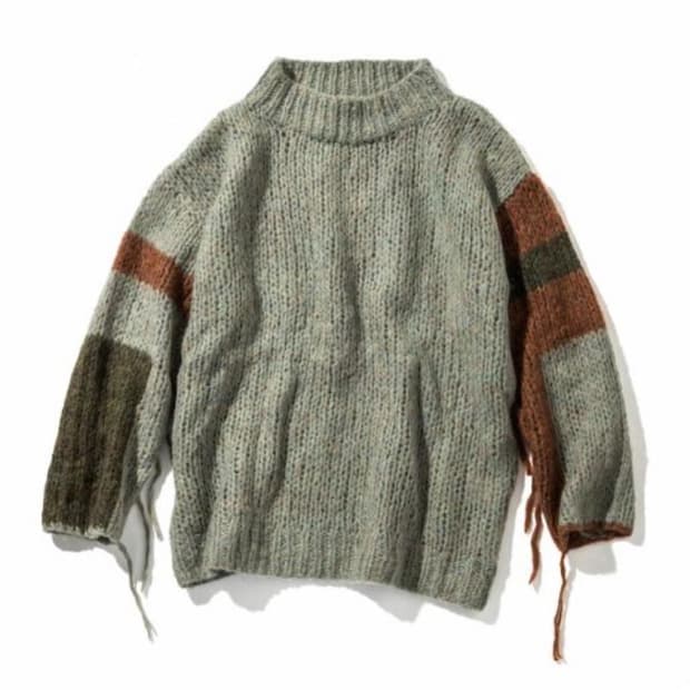 언유즈드 프린지 니트
