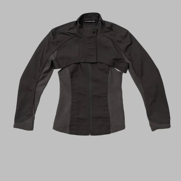 Hyein seo layer moto jacket
