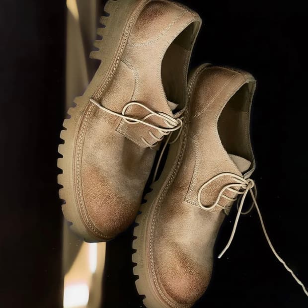 야세 6.5cm 페더 코만도솔 스웨이드 더비슈즈 250