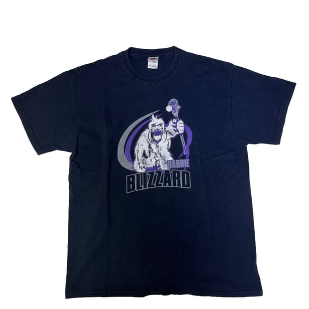 빈티지 배리 블리자드 BARRIE BLIZZARD 라크로스팀 티셔츠 XL