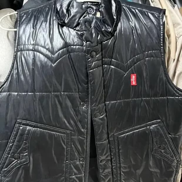 리바이스 패딩 조끼 