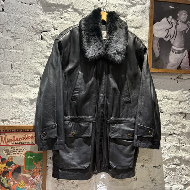 이테리 100%양가죽 빈티지 레더자켓