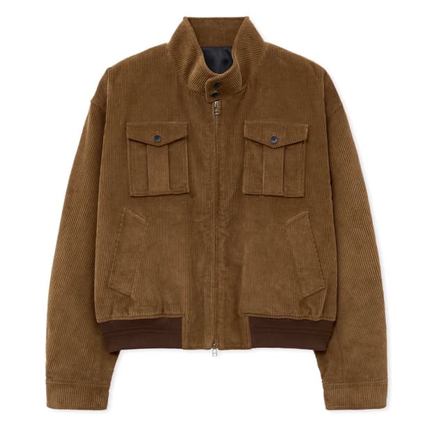 인템포무드 제임스 더블 포켓 해링턴 재킷 카멜 M [새상품]