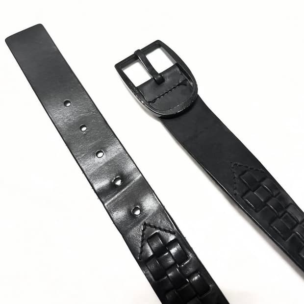 디올 옴므 - 03AW 레더 브레이디드 벨트