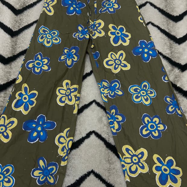 [S]유니클로x마르니 릴렉스드 와이드 플라워 팬츠