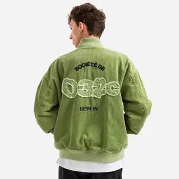 032c 코듀로이 바시티 자켓