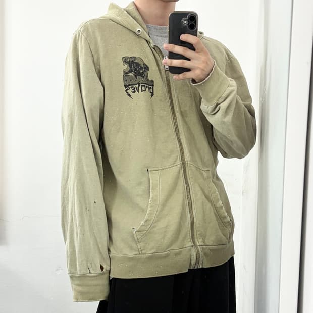 디젤 페인팅 후드 집업