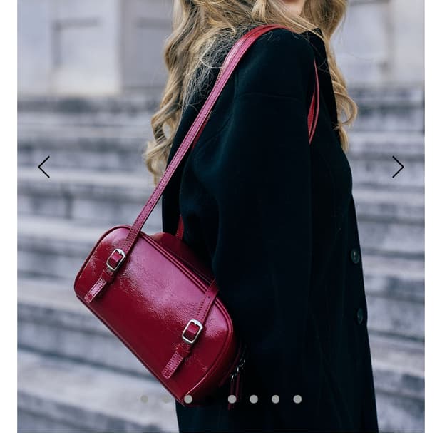 bbd 폼므백 레드 숄더백