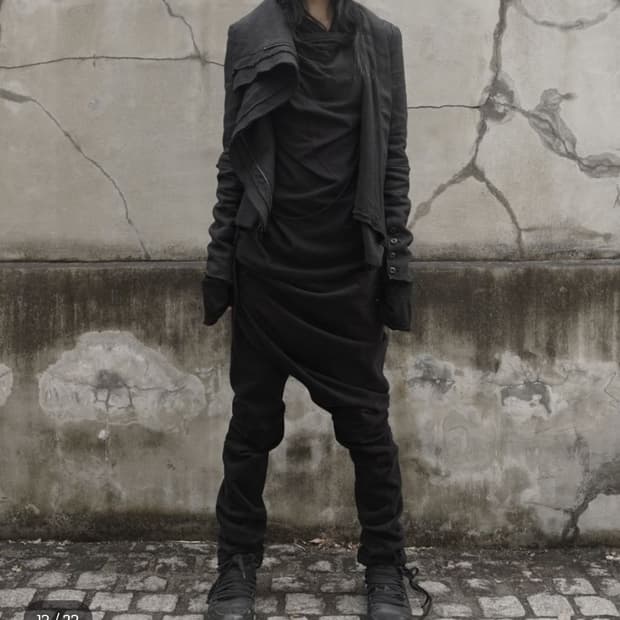 Asym Scarf Jacket black