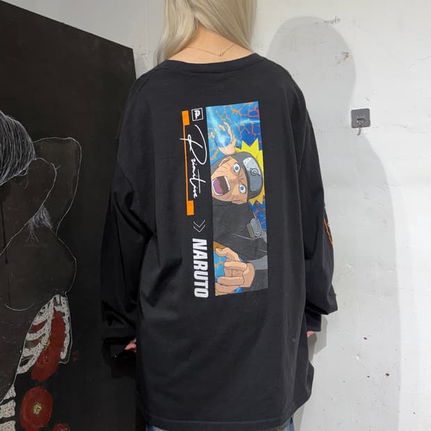 00s 나루토 오피셜 애니 롱슬리브 긴팔티 XL
