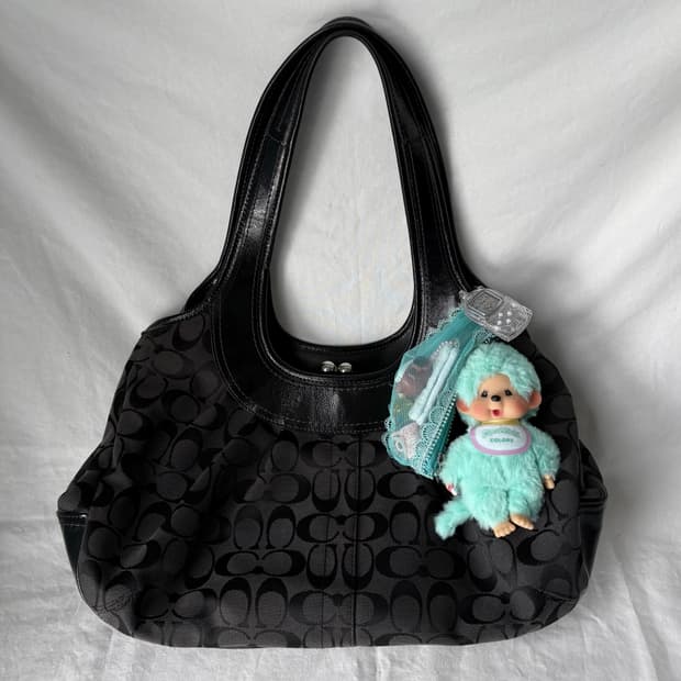 Coach pattern shoulder bag
