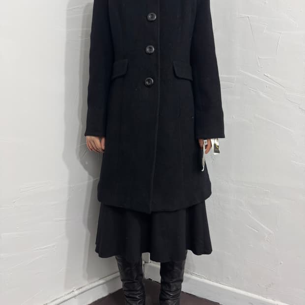 miss paris button coat