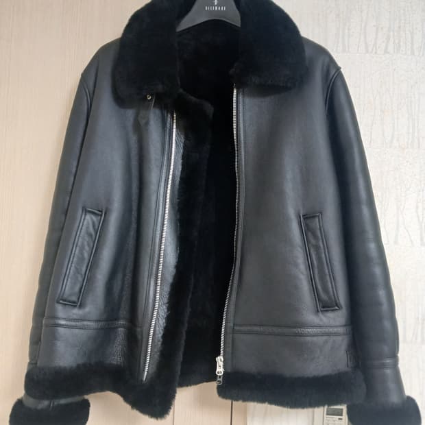 스페로네 블랙 리얼무스탕 