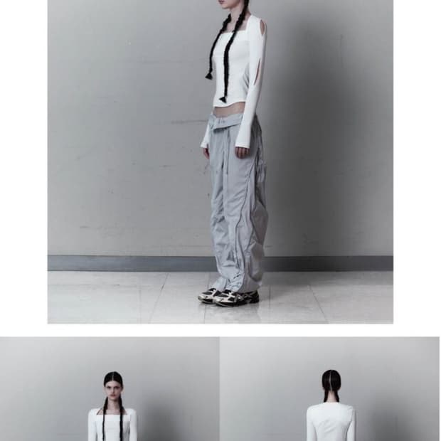 오호스 바지 Dualize Zipper Control Pants Grey