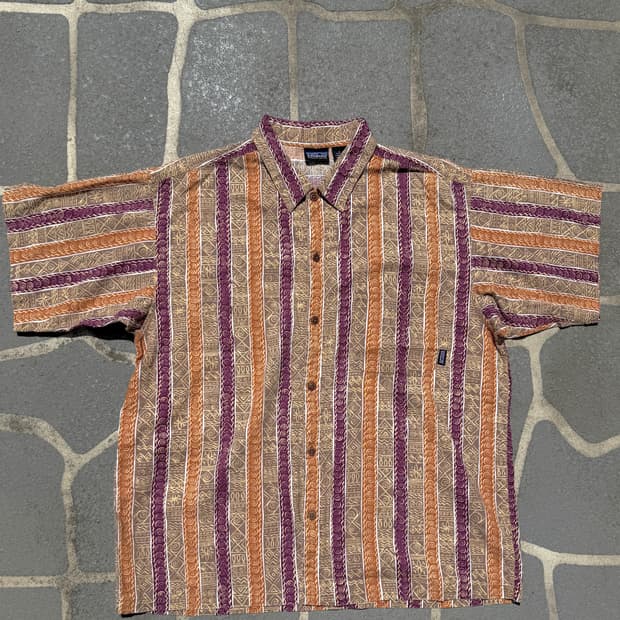 90s 파타고니아 반팔 패턴 셔츠