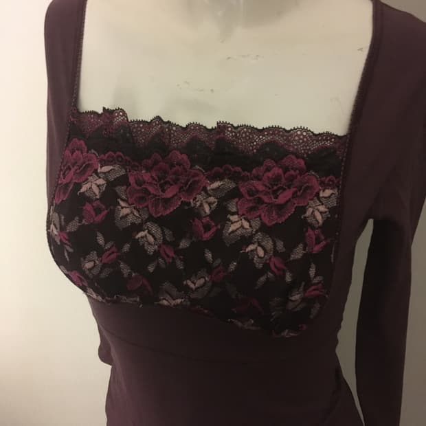 Oriental flower point shirt