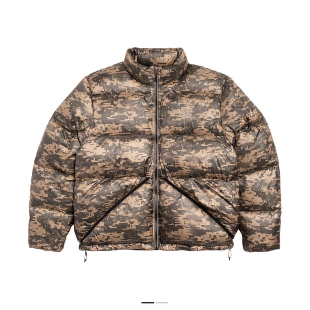 스투시 마이크로 립스탑 다운 자켓