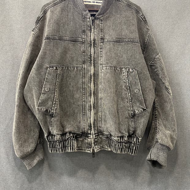 시스템옴므 SYSTEM  데님 셔링 자켓