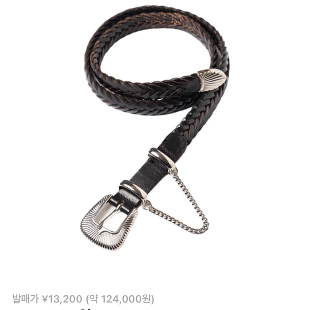 지에다 웨스턴 벨트 블랙