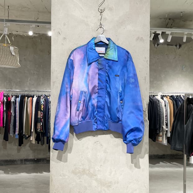 블루마블 타이다이 히든 집업 봄버 자켓