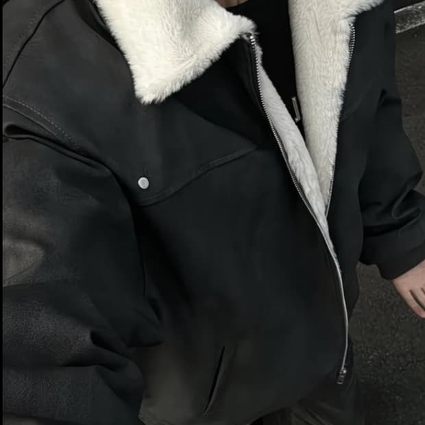 무스탕 기모자켓 새상품