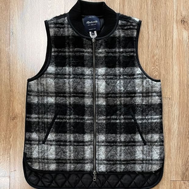 택포) USA Madewell 울 퀼팅 양면 리버시블 리버서블 베스트