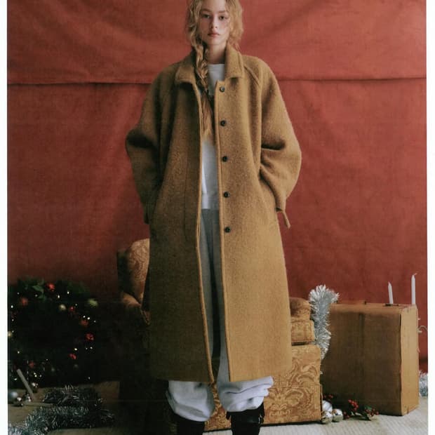 리본빛 ribbonbit 알파카 코트