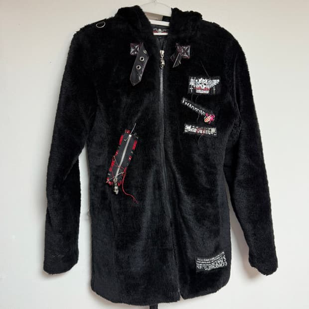 매드펑크 네코 퍼후드 집업